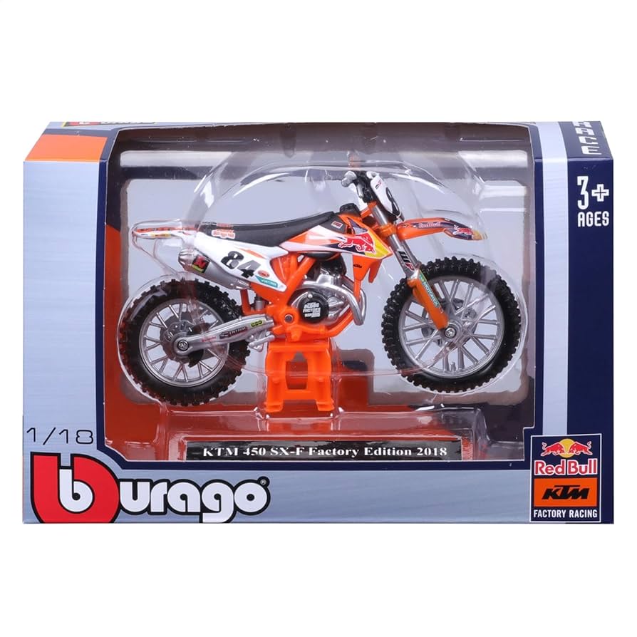 KTM 450 SX-F Factory Edition 2018 JEFFREY HERLINGS scale 1:18