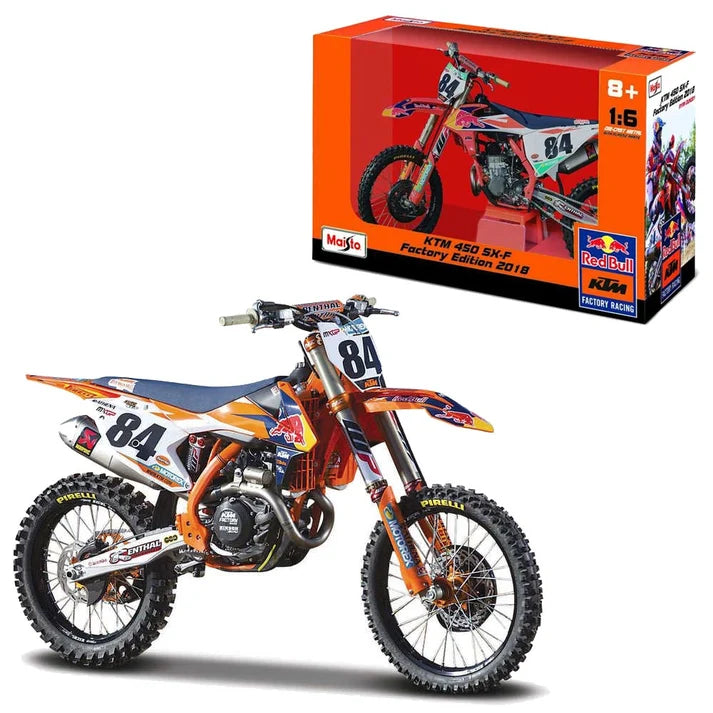 1:6 MOTORBIKE RED BULL KTM SX450 2018 #84 HERLINGS