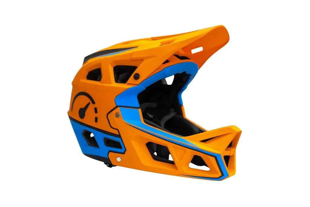 Revvi MTB Helmet Full Face Orange