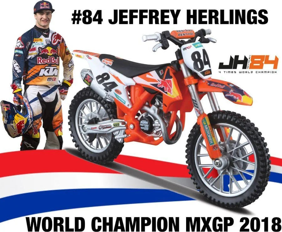 KTM 450 SX-F Factory Edition 2018 JEFFREY HERLINGS scale 1:18