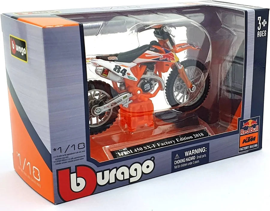 KTM 450 SX-F Factory Edition 2018 JEFFREY HERLINGS scale 1:18